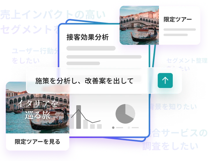 深い顧客理解から施策まで、
データ活用にAIを活かす